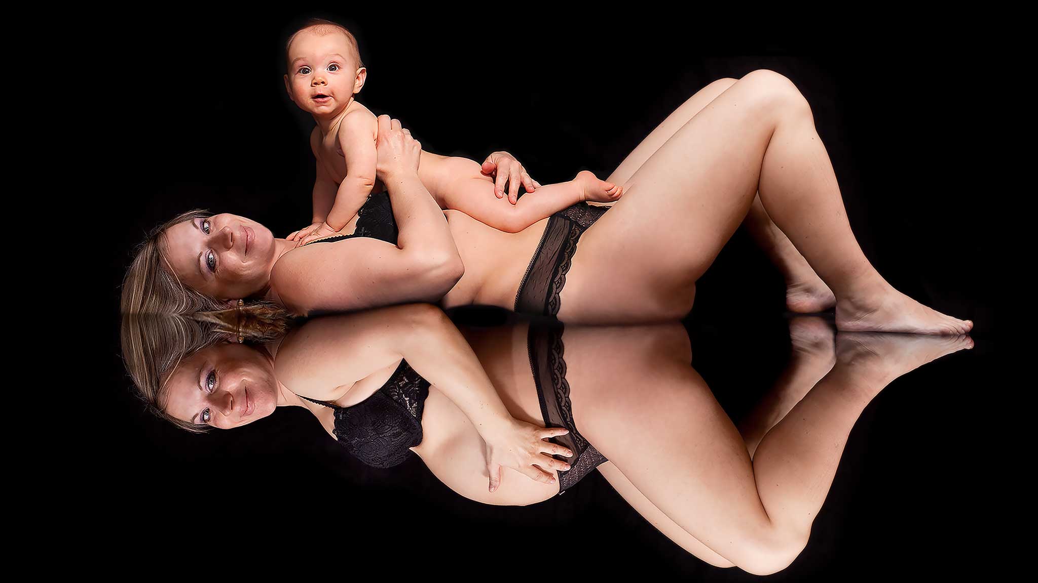 portrait photographe de grossesse nancy maternité naissance effet miroir artistique art